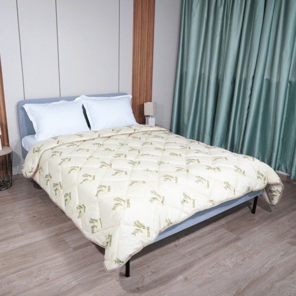 Зимна олекотена завивка с естествена вълна за единично легло Мерино Бамбу Комфорт 150/210 см