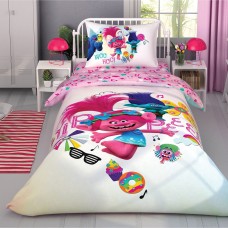 Детски спален комплект ранфорс TROLLS COLOR PARTY