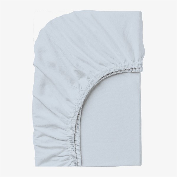 Долен чаршаф с ластик 140/200/25 см син 100% памук