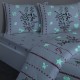 Двоен спален комплект с един плик Mistovia Glow in the Dark с флуоресциращи коедни мотиви 100% памук ранфорс