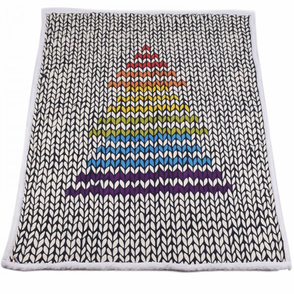 Коледно одеяло шерпа 150/200 см Елха плетка