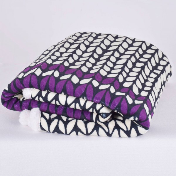 Коледно одеяло шерпа 150/200 см Елха плетка