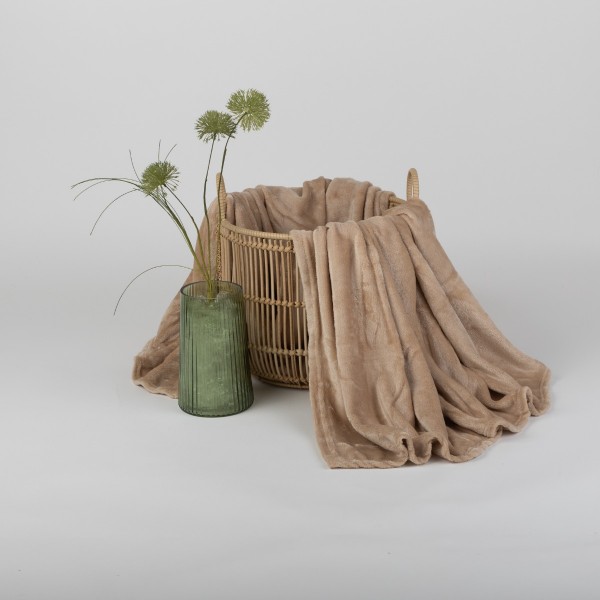 Одеяло 130/170 см Silk touch полар бежово