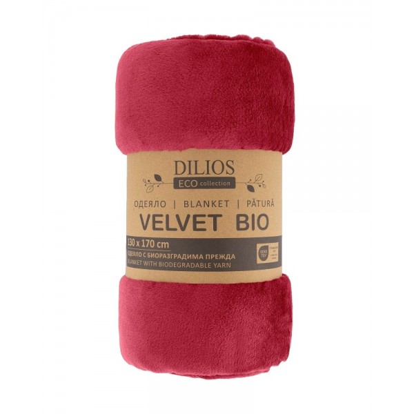 Поларено одеяло VELVET BIO 130/170 см бордо