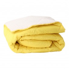 Зимна олекотена завивка шерпа за спалня 200/210 см Коузи жълта