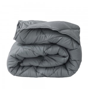 Зимна олекотена завивка за единично легло 150/210 см Елинор тъмносива