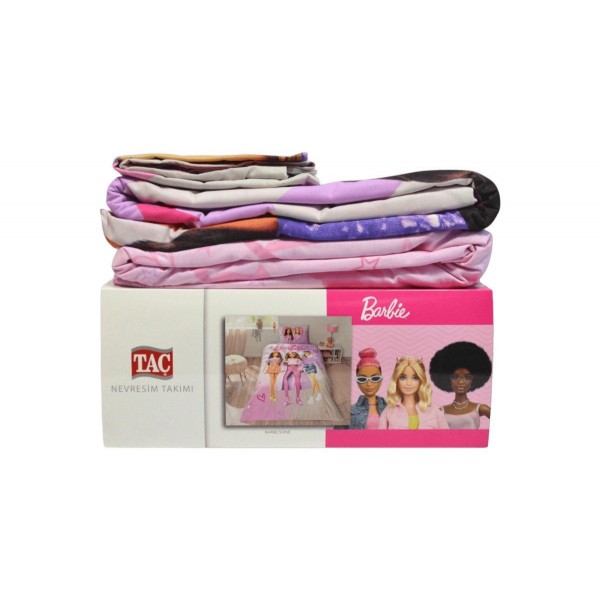 Детски спален комплект ранфорс BARBIE SHINE