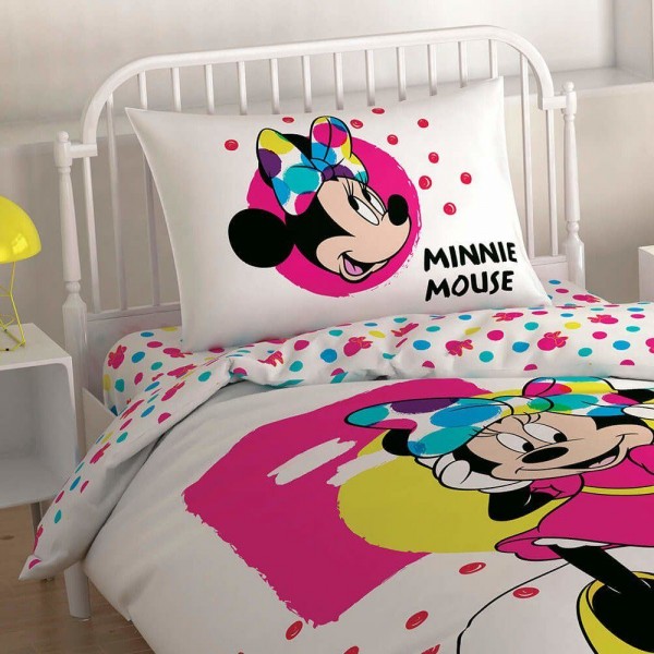 Детски спален комплект ранфорс DISNEY HOME MINNIE COLOUR MAYHEM