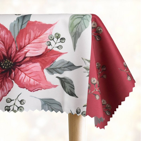 Коледна покривка за маса 150/200 см коледна звезда