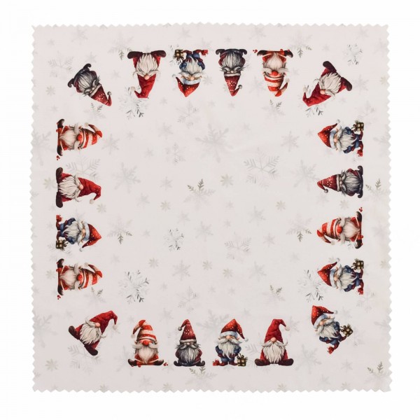 Коледна покривка за маса каре 75/75 см джуджета