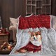 Коледно одеяло шерпа 150/200 см Куче