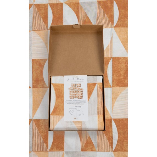 Комплект за единично легло Танграм от две части, плик и калъфка, 100% памук ранфорс