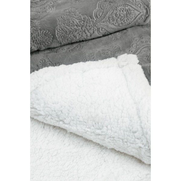 Луксозно одеяло шерпа Majestic 200/220 см сиво