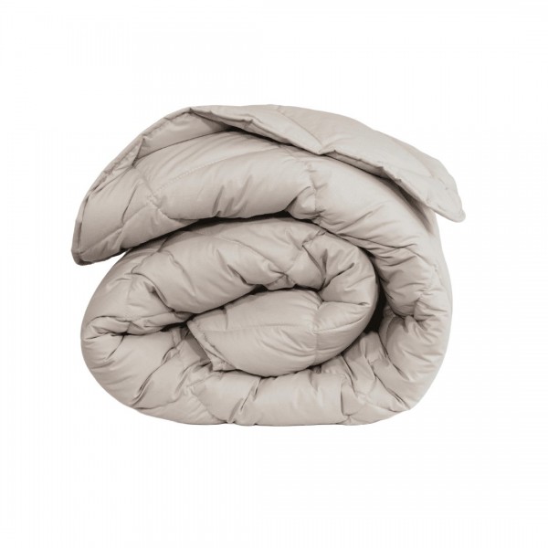 Лятна олекотена завивка с естествена вълна Merino Light сива за единично легло 150/210 см
