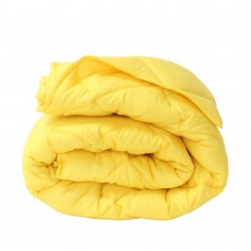 Зимна олекотена завивка за единично легло 150/210 см Елинор жълта