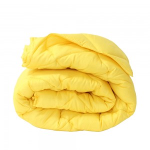 Зимна олекотена завивка за единично легло 150/210 см Елинор жълта