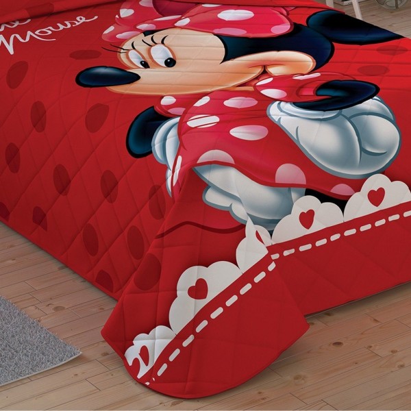 Детски спален комплект с олекотена завивка DISNEY MINNIE LOVELY ранфорс