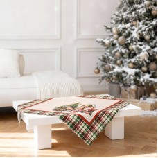 Коледна покривка за маса каре 75/75 см коледна магия