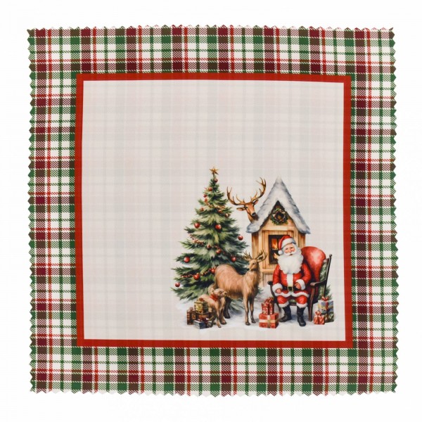 Коледна покривка за маса каре 75/75 см коледна магия