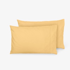 Комплект две калъфки за възглавница 50/70 см НЮАНСИ Жълт, 100% памук ранфорс