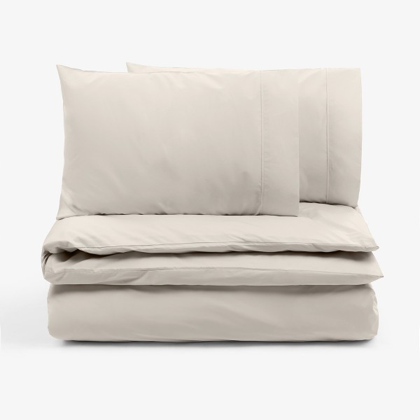 Спален комплект плик и две калъфки за спалня светлосив перкал