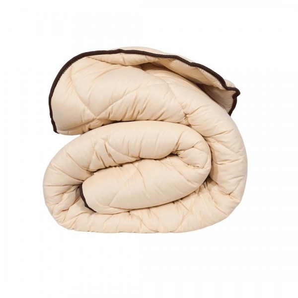 Зимна олекотена завивка с естествена вълна за спалня Мерино Натурал 200/210 см