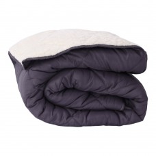 Зимна олекотена завивка шерпа за спалня 200/210 см Коузи индиго