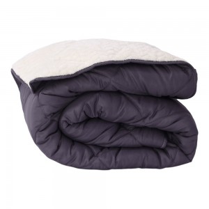Зимна олекотена завивка шерпа за спалня 200/210 см Коузи индиго