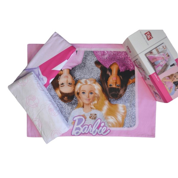 Детски спален комплект ранфорс BARBIE PINK POWER