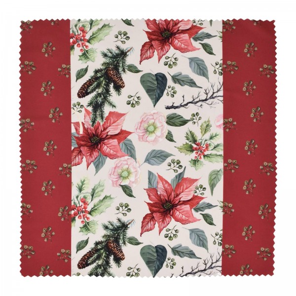 Коледна покривка за маса каре 75/75 см коледна звезда