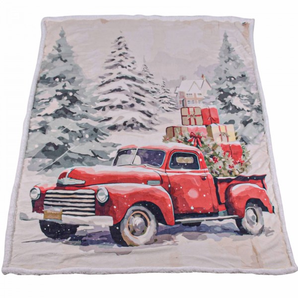 Коледно одеяло шерпа 150/200 см Кола