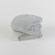 Лксозно поларено одеяло ДАНТЕ 140/200 см сиво