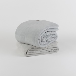 Лксозно поларено одеяло ДАНТЕ 140/200 см сиво