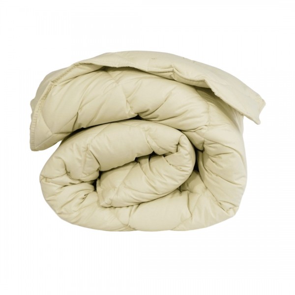 Лятна олекотена завивка с естествена вълна Merino Light мента за единично легло 150/210 см