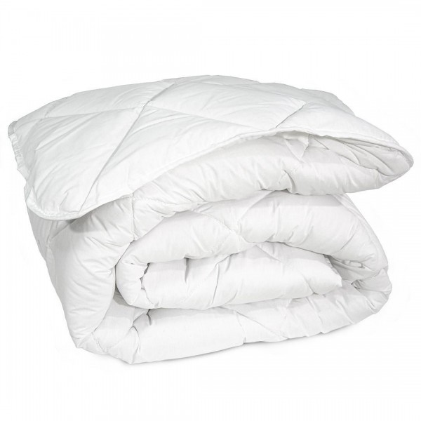 Памучна лятна олекотена завивка за единично легло 150/210 см Котън бяла