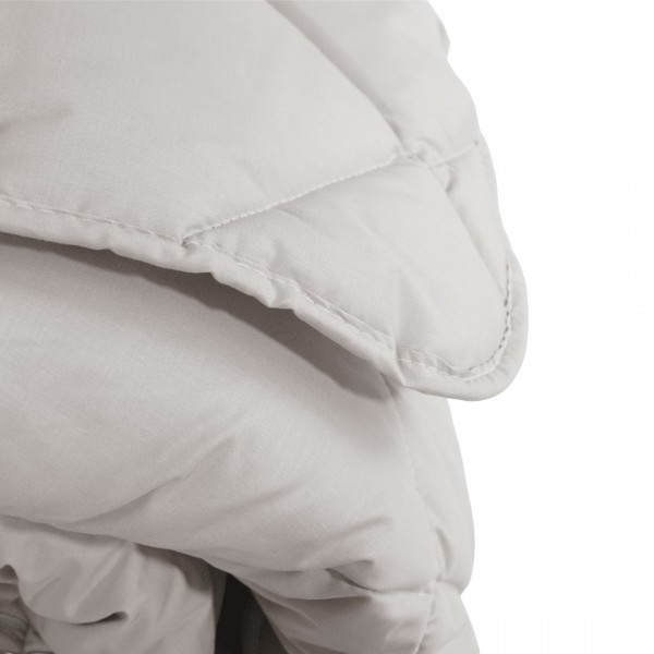 Памучна лятна олекотена завивка за единично легло 150/210 см Париж сива