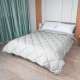 Памучна лятна олекотена завивка за единично легло 150/210 см Париж сива