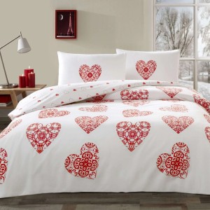 Светещ двоен спален комплект с един плик Cordelia 100% памук