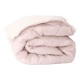 Зимна олекотена завивка шерпа за единично легло 150/210 см Коузи бледорозова