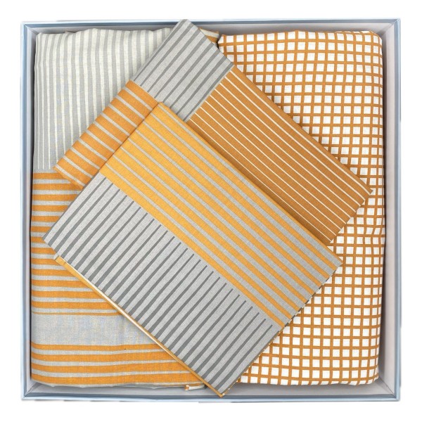 Двоен спален комплект с един плик Miles 100% памук