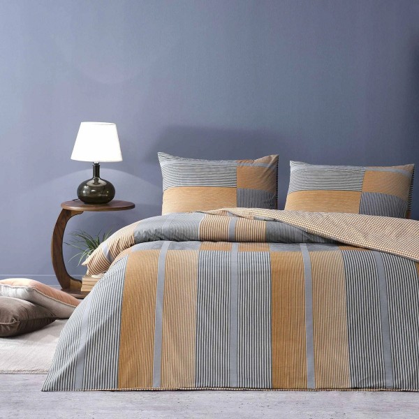 Двоен спален комплект с един плик Miles 100% памук