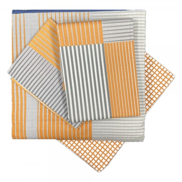 Двоен спален комплект с един плик Miles 100% памук