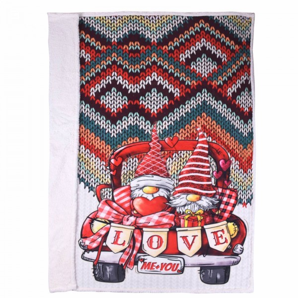 Коледно одеяло шерпа 150/200 см Джуджета кола
