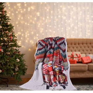Коледно одеяло шерпа 150/200 см Джуджета кола