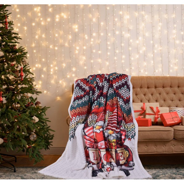 Коледно одеяло шерпа 150/200 см Джуджета кола