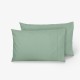 Комплект две калъфки за възглавница 50/70 см НЮАНСИ Зелент, 100% памук ранфорс