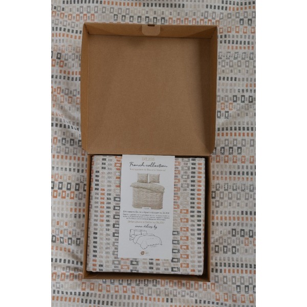 Комплект за единично легло Матрикс от две части, плик и калъфка, 100% памук ранфорс