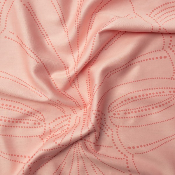 Комплект за единично легло Розов пясък от две части, плик и калъфка, 100% памучен сатен