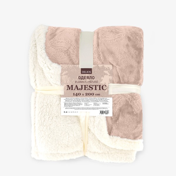 Луксозно одеяло шерпа Majestic 140/200 см розово