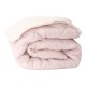 Зимна олекотена завивка шерпа за спалня 200/210 см Коузи бледорозова